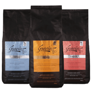 Exluzívny set 3 kg zrnkovej kávy Gracio